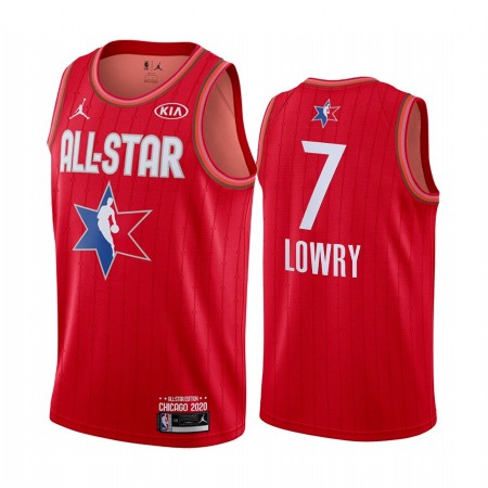 Maglia NBA Toronto Raptors Kyle Lowry 7 2020 All-Star Jordan Brand Rosso Swingman - Uomo